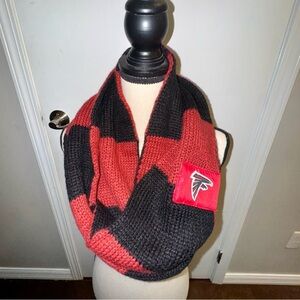 NFL Atlanta Falcons Red and Black Knit Scarf